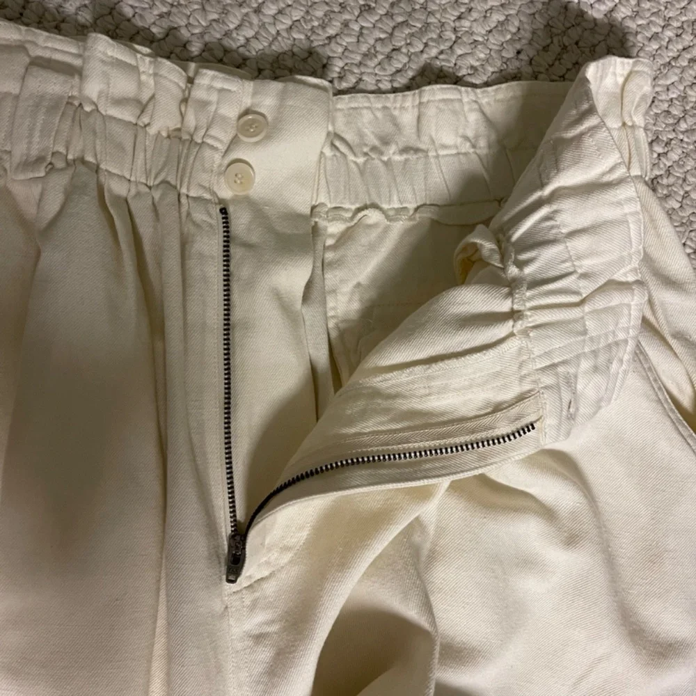 Apiece Apart New York White Linen Pants - Size XL - Picture 9 of 11